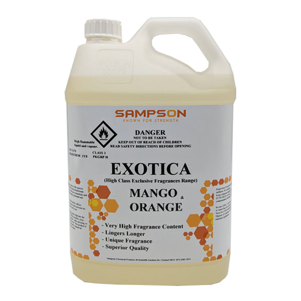 Sonitron | Exotica Mango & Orange | Strong, Long-Lasting Aroma 5Lt | Crystalwhite Cleaning Supplies Melbourne