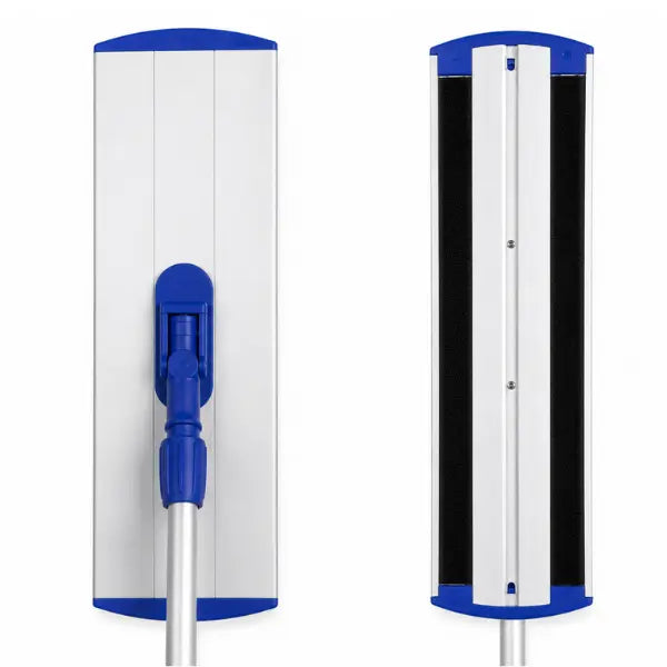 Crystalwhite | Flat Mop Blue with Extended Handle 400mm | Crystalwhite Cleaning Supplies Melbourne