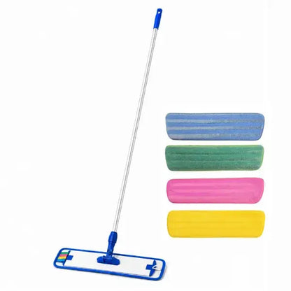 Crystalwhite Professional Aluminium 400mm Flat Mop Set Crystalwhite Cleaning Supplies