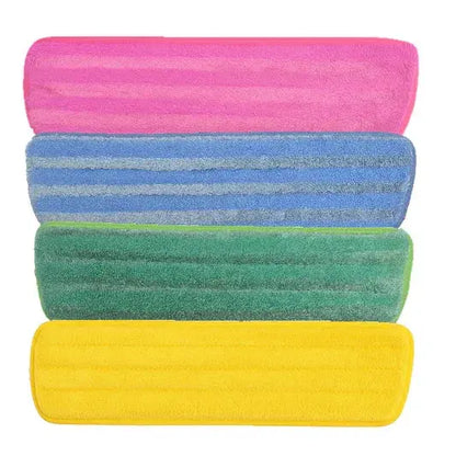 Crystalwhite Cleaning Supplies | Crystalwhite Premium Flat Mop Refill 400mm Red Blue and Green | Crystalwhite Cleaning Supplies Melbourne