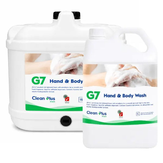 Clean Plus  | G7 Hand and Body Wash FamilY | Crystalwhite Cleaning Supplies Melbourne