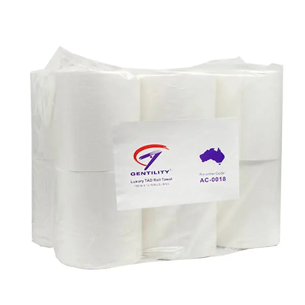 Gentility Luxury TAD Hand Towel 12 Roll | 100m Long