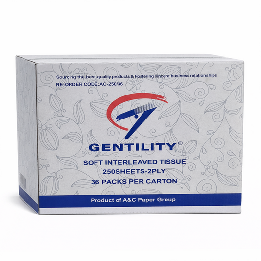 Gentility | Interleaved Toilet Tissue | Crystalwhite Cleaning Supplies Melbourne