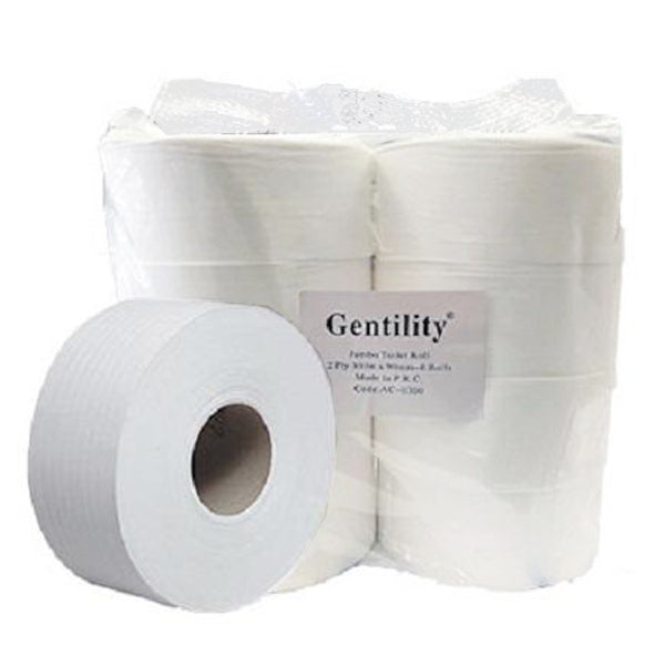 A & C Gentility | Jumbo Toilet Paper | Crystalwhite Cleaning Supplies Melbourne