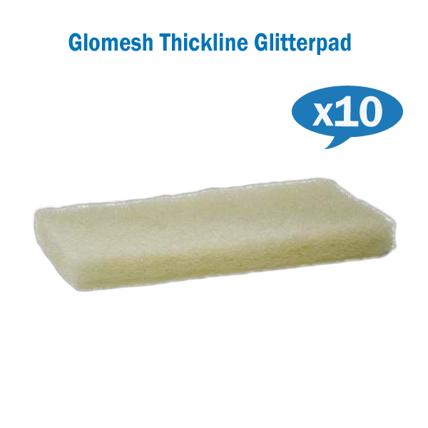 Edco | Glomesh White Rectangular Glitterpad X 10 250mm x 115mm | Crystalwhite Cleaning Supplies Melbourne