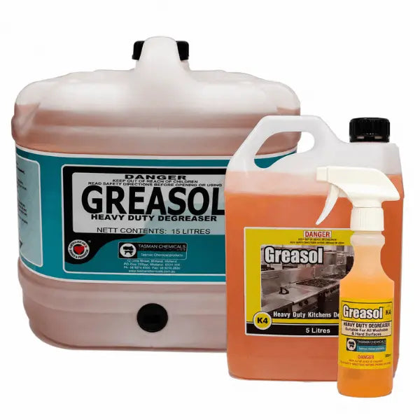Tasman Chemicals | Tasman Chemicals Greasol Heavy Duty Kitchen Degreaser | Crystalwhite Cleaning Supplies Melbourne