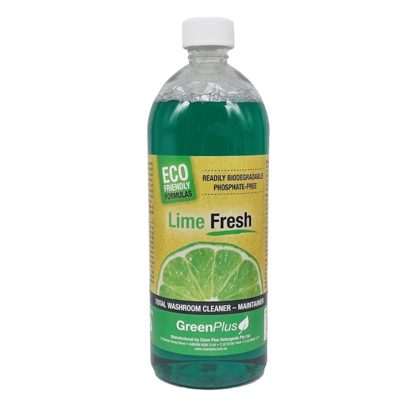 Clean Plus | Green Plus Lime Fresh Total Washroom Cleaner and Maintainer | Crystalwhite Cleaning Supplies Melbourne