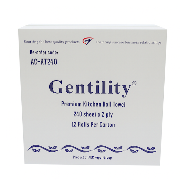 A & C Gentility | Heavy Duty Kitchen Roll Towel Perforated Sheet | Crystalwhite Cleaning Supplies Melbourne