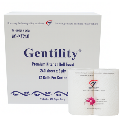 A & C Gentility | Heavy Duty Kitchen Roll Towel Perforated Sheet | Crystalwhite Cleaning Supplies Melbourne