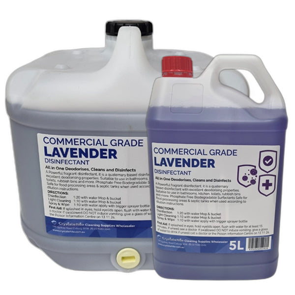 Crystalwhite Cleaning Supplies | Lavender Commercial Grade Disinfectant | Crystalwhite Cleaning Supplies Melbourne
