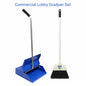 Crystalwhite | Upright Metal Lobby Dustpan with Hard Broom | Crystalwhite Cleaning Supplies Melbourne
