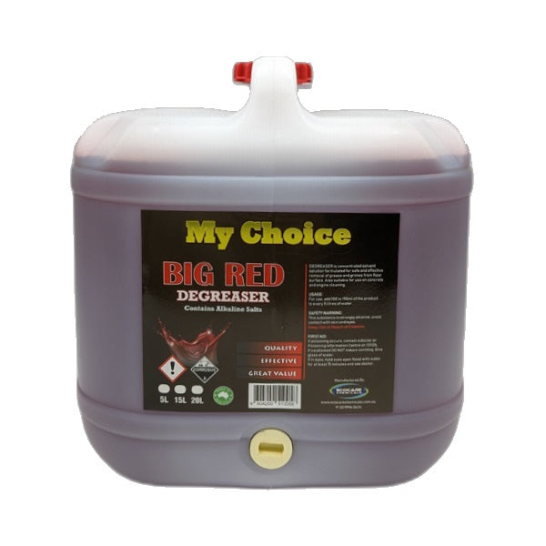 My Choice | Big Red Degreaser 15Lt | Crystalwhite Cleaning Supplies Melbourne