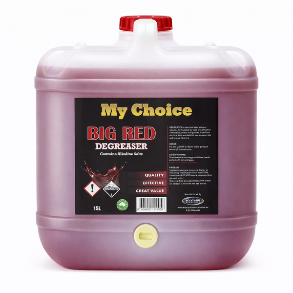 My Choice | Big Red Degreaser 15Lt | Crystalwhite Cleaning Supplies Melbourne