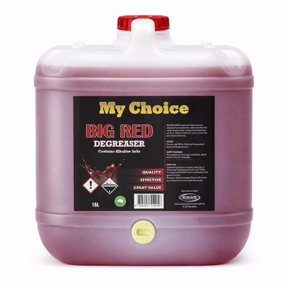 My Choice | Big Red Degreaser 15Lt | Crystalwhite Cleaning Supplies Melbourne