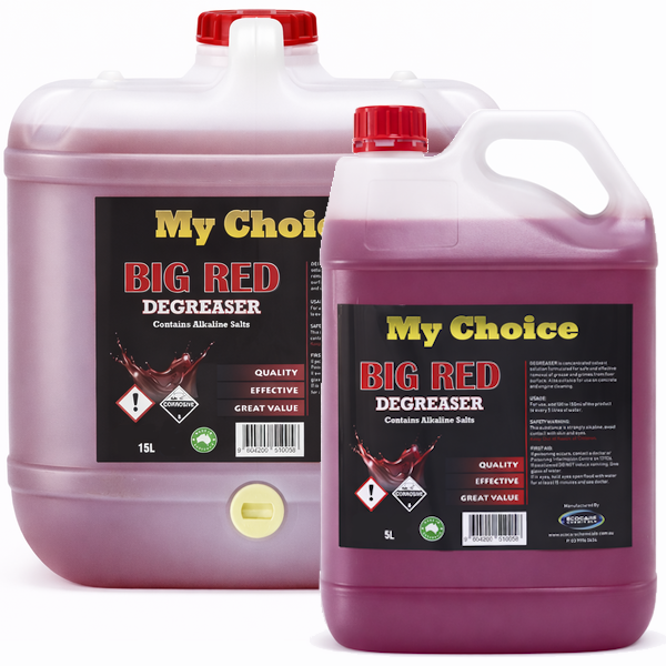 My Choice | Big Red Degreaser | Crystalwhite Cleaning Supplies Melbourne