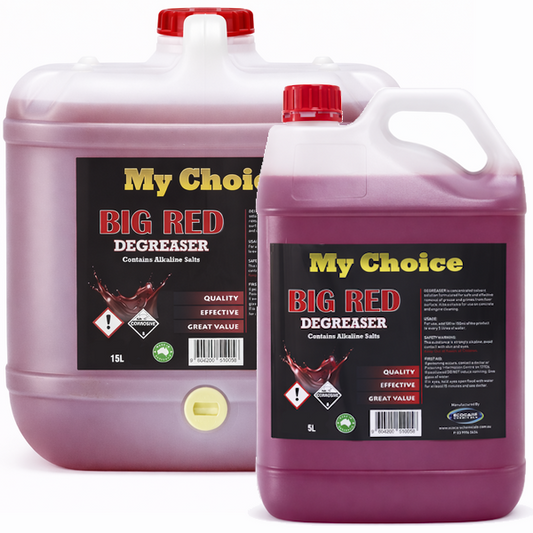My Choice | Big Red Degreaser | Crystalwhite Cleaning Supplies Melbourne