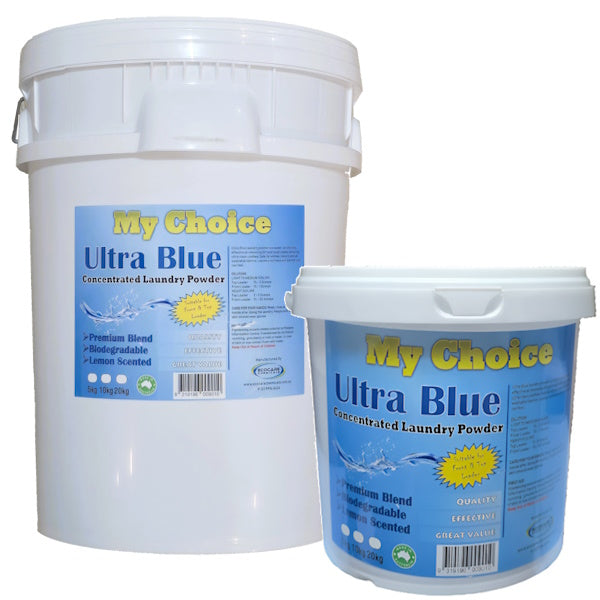 My Choice | Ultra Blue Laundry Powder Group | Crystalwhite Cleaning Supplies Melbourne