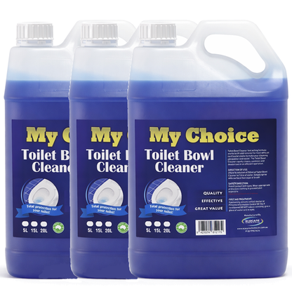 My Choice | Toilet Bowl Cleaner 3 X 5Lt | Crystalwhite Cleaning Supplies Melbourne