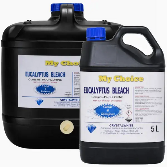 My Choice Eucalyptus Bleach 4% Chlorine Cleaning and Disinfecting Crystalwhite Cleaning Supplies