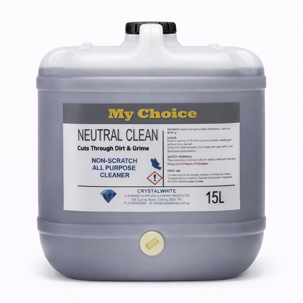 My Choice | Neutral Clean Floor Cleaner  15Lt | Crystalwhite Cleaning Supplies Melbourne