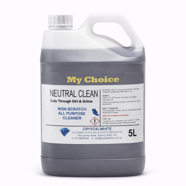 My Choice | Neutral Clean Floor Cleaner  5Lt | Crystalwhite Cleaning Supplies Melbourne