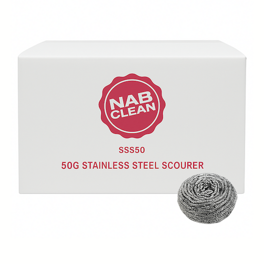 NAB | Stainless Steel Scourer 50g | Crystalwhite Cleaning Supplies Melbourne