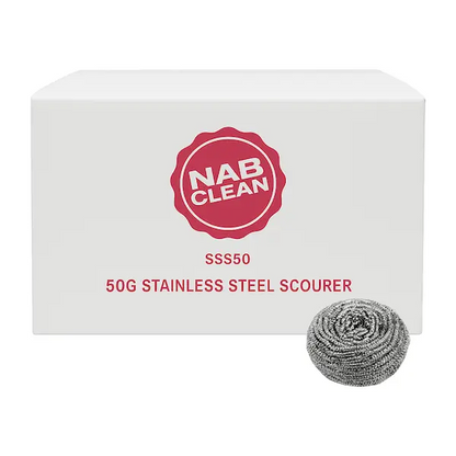 NAB | NAB Stainless Steel Scourer 50g | Crystalwhite Cleaning Supplies Melbourne