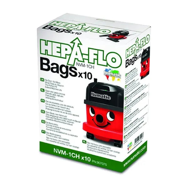 Numatic | Hepa Flow Bags for Pull Along Vacuum Cleaner | Crystalwhite Cleaning Supplies Melbourne