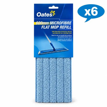 Oates | Mega Flat Mop Red 600mm Carton Quantity | Crystalwhite Cleaning Supplies Melbourne