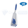 Oates | Hi-Genie Toilet Brush Tidy Set Carton Quantity | Crystalwhite Cleaning Supplies Melbourne
