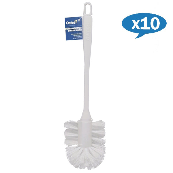 Oates | Industrial Sanitary Brush Large Carton Quantity | Crystalwhite Cleaning Supplies Melbourne
