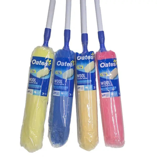Oates Wool Duster with 1.15m Telescopic Handle (1 Unit Random Colour)