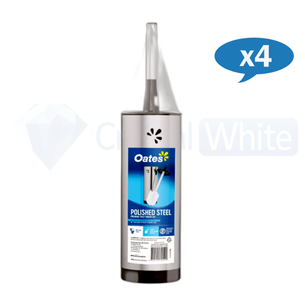 Oates | Premium Stainless Steel Toilet Brush Set  Carton Quantity | Crystalwhite Cleaning Supplies Melbourne