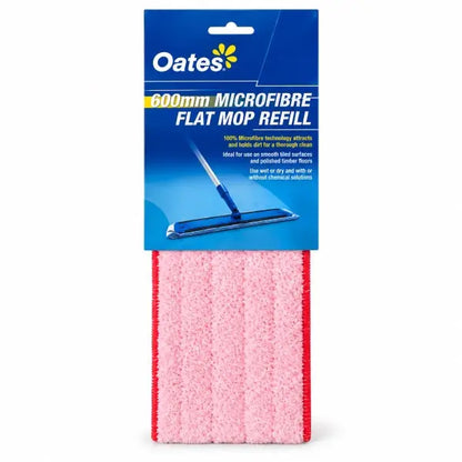 Oates | Mega Flat Mop Red 600mm Carton Quantity | Crystalwhite Cleaning Supplies Melbourne