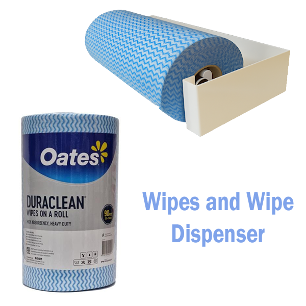 Oates Professional | Oates Duraclean Multipurpose Wipes Extra Heavy Duty | Crystalwhite Cleaning Supplies Melbourne