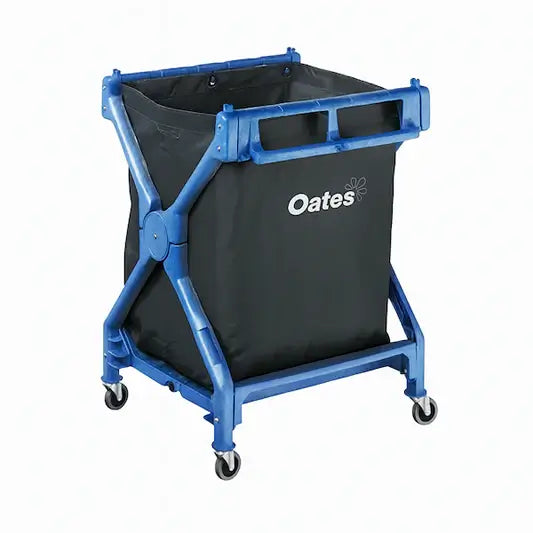 Oates Janitor Scissor Trolley Plastic Frame with Bag