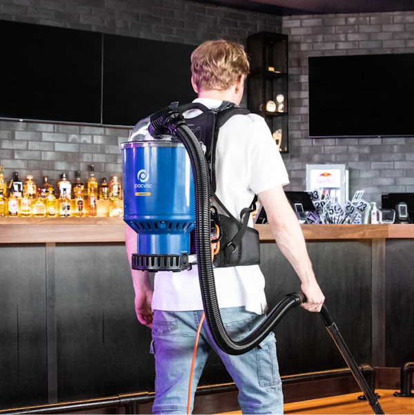 Pacvac | Pacvac Superpro Commercial Backpack Vacuum Cleaner Plus Free Service Kit | Crystalwhite Cleaning Supplies Melbourne