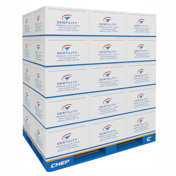 Pallet Deal Gentility | Premium 2 Ply 48 Rolls 700 Sheet Toilet Paper | Crystalwhite Cleaning Suplies Melbourne