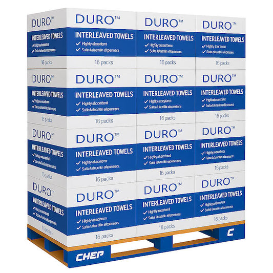 Caprice | Pallet Deal Caprice Duro Interleaved Hand Towel 24 X 23cm | 2400 Sheets | Crystalwhite Cleaning Supplies Melbourne