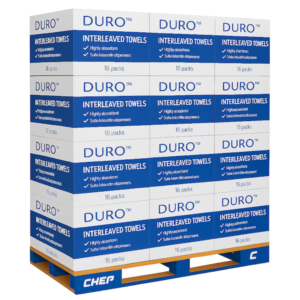 Pallet Deal Caprice Duro | Interleaved Hand Towel 24 X 23cm 2324CU | Crystalwhite Cleaning Supplies Melbourne