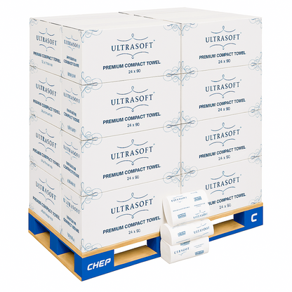 Pallet Deal Caprice | Ultrasoft Compact Interleaved Towel | Crystalwhite Cleaning Supplies Melbourne