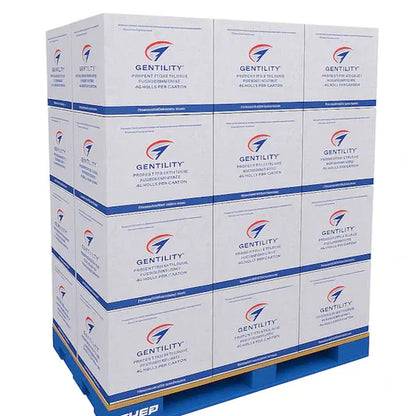 A & C Gentility Paper | Pallet Deal Gentility Premium Toilet Tissue 2 ply 400 Sheets 48 Rolls | Crystalwhite Cleaning Supplies Melbourne