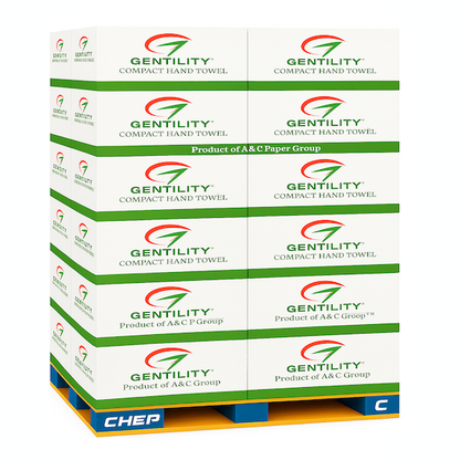 Pallet Deal A & C Gentility | AC-0025 Compact Hand Towel TDA | Crystalwhite Cleaning Supplies Melbourne