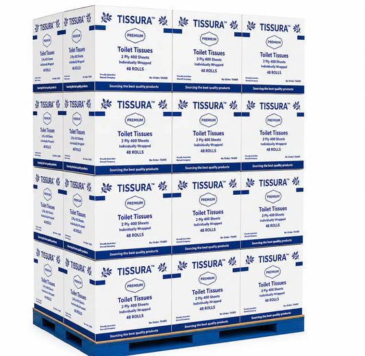 Pallet Deal Tissura Premium Toilet Paper 48 Roll 400 Sheet | 40 Boxes Tissura Paper