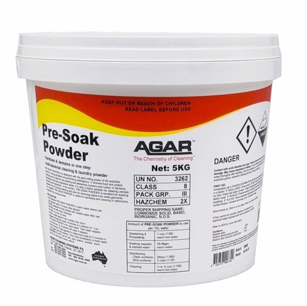 Agar | Agar Presoak Powder Utensil Cleaning | Crystalwhite Cleaning Supplies Melbourne