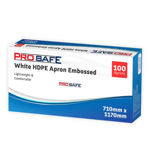 Prosafe | Disposable White Apron | Crystalwhite Cleaning Supplies Melbourne