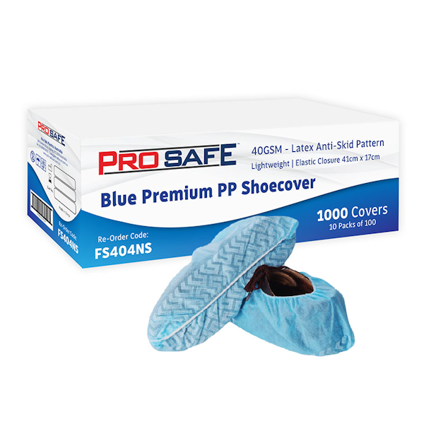 Austar | ProSafe Blue PP Shoe Cover | Crystalwhite Cleaning Supplies Melbourne