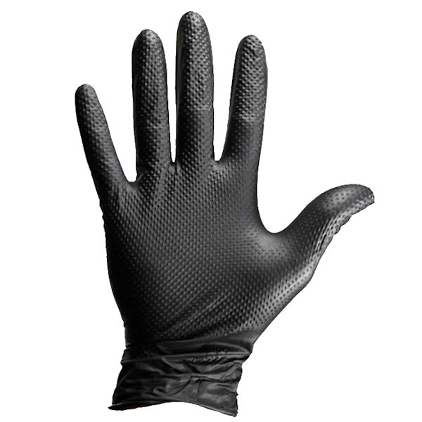 ProVal | Premium Heavy Duty Black Nitrile Disposable Glove | Crystalwhite Cleaning Supplies Melbourne