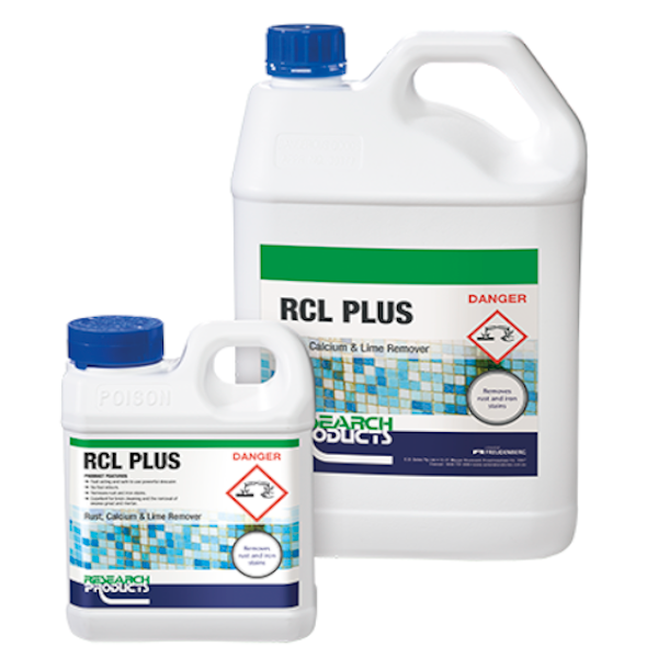 Research Products | RCL Plus Rust, Calcium & Lime Remover | Crystalwhite Cleaning Supplies Melbourne