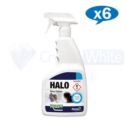 Research Products | Halo Fast Dry Glass Cleaner 750ml Carton Quantity | Crystalwhite Cleaning Supplies Melbourne